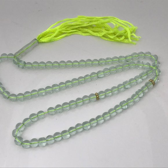 Prayer Beads Tasbeeh Clear Plastic Green Thread Mu - Picture 4 of 6
